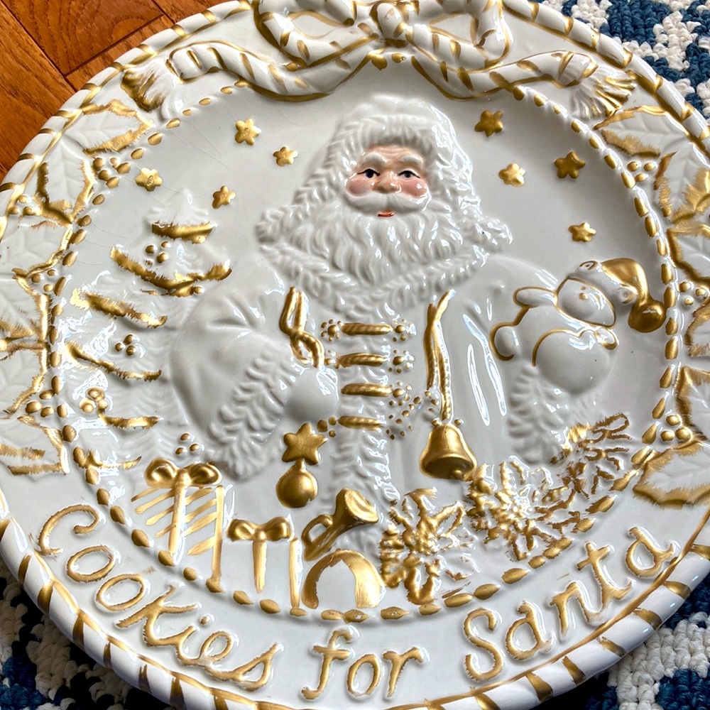 New Cookies for Santa plater.